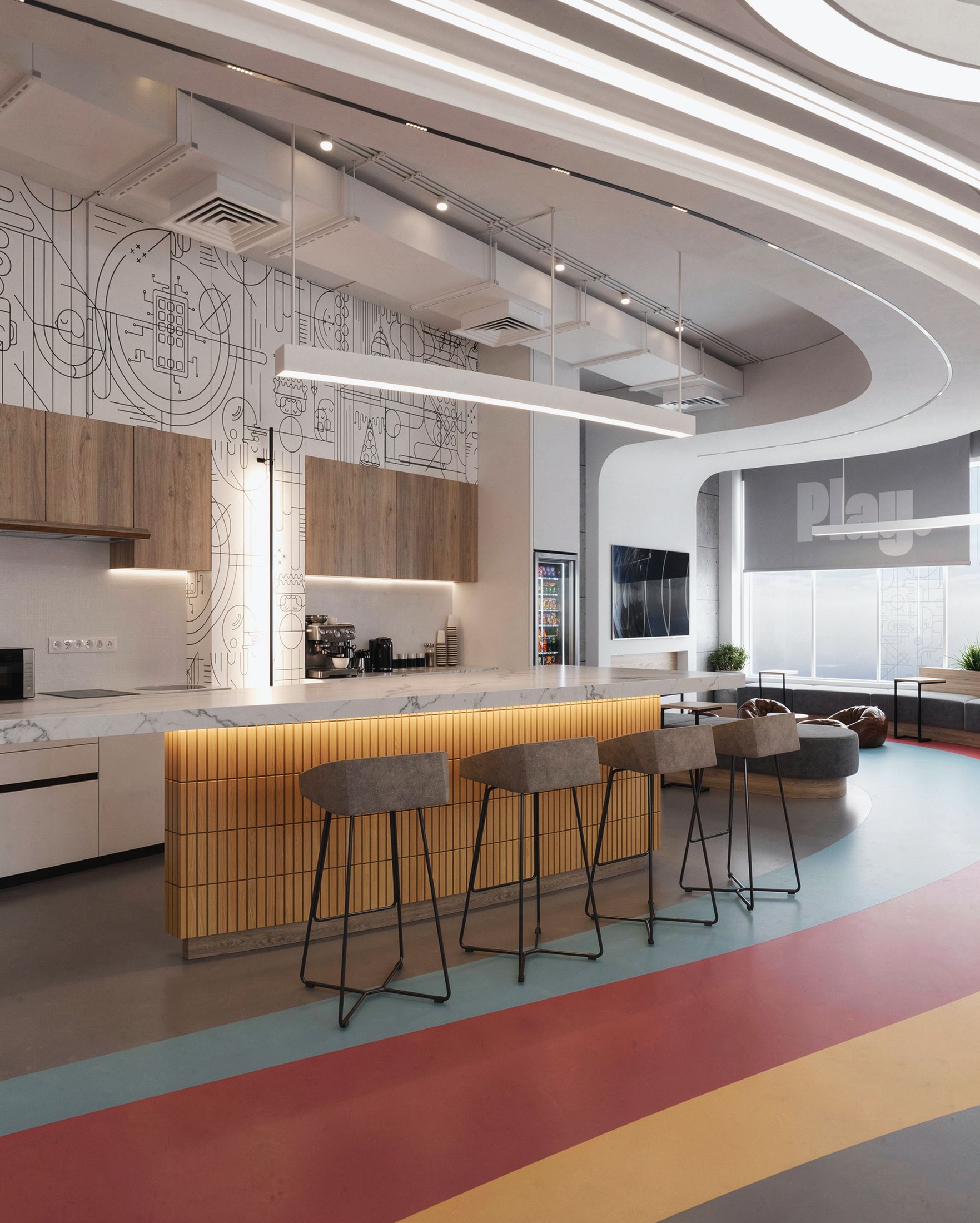 Break Area — Agora Mall — Xforms Studio