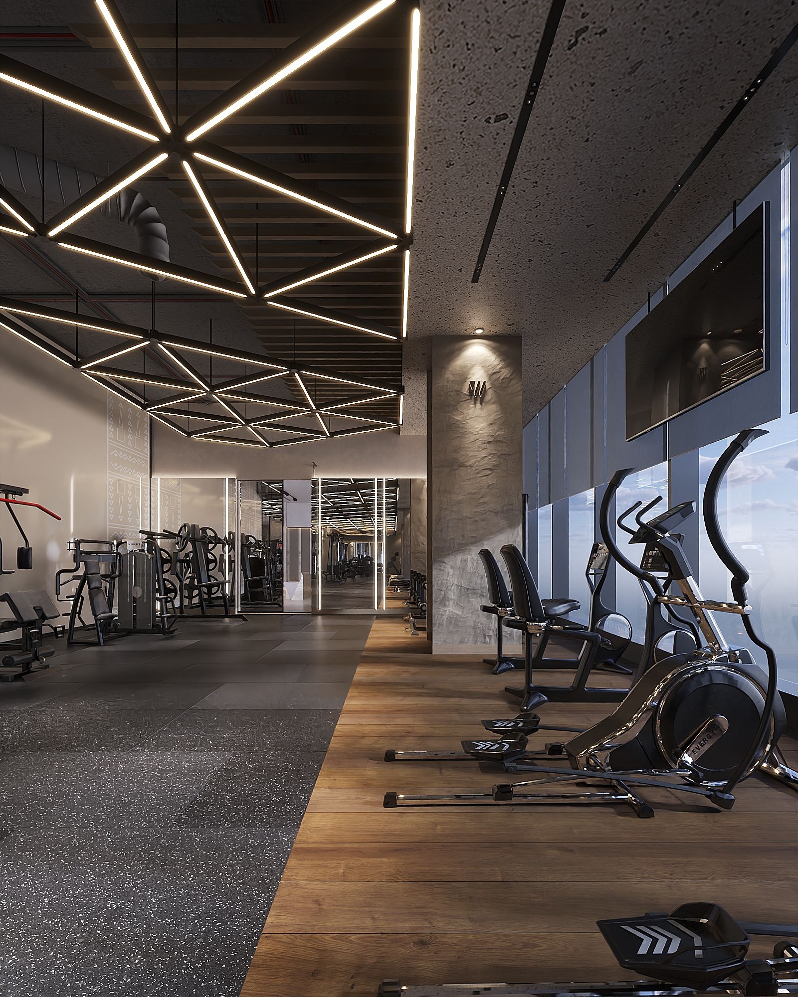 Well Gym — King Abdullah Financial District, Riyadh — Xforms Studio