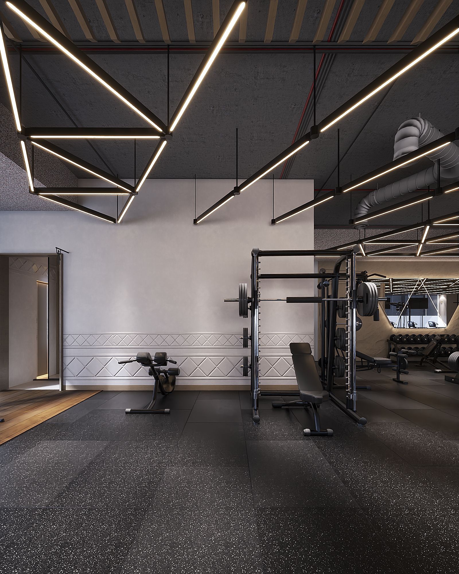 Well Gym — King Abdullah Financial District, Riyadh — Xforms Studio