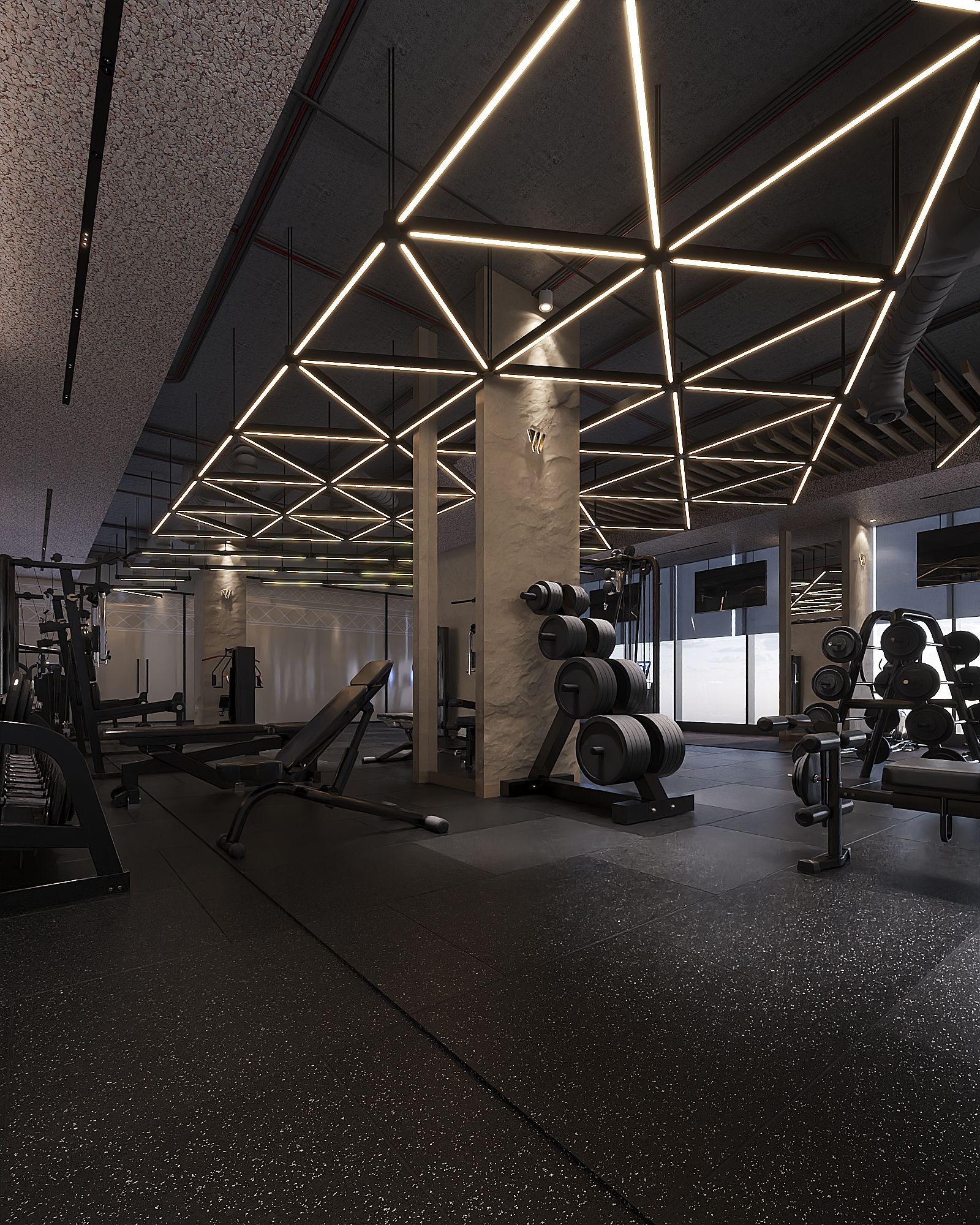 Well Gym — King Abdullah Financial District, Riyadh — Xforms Studio